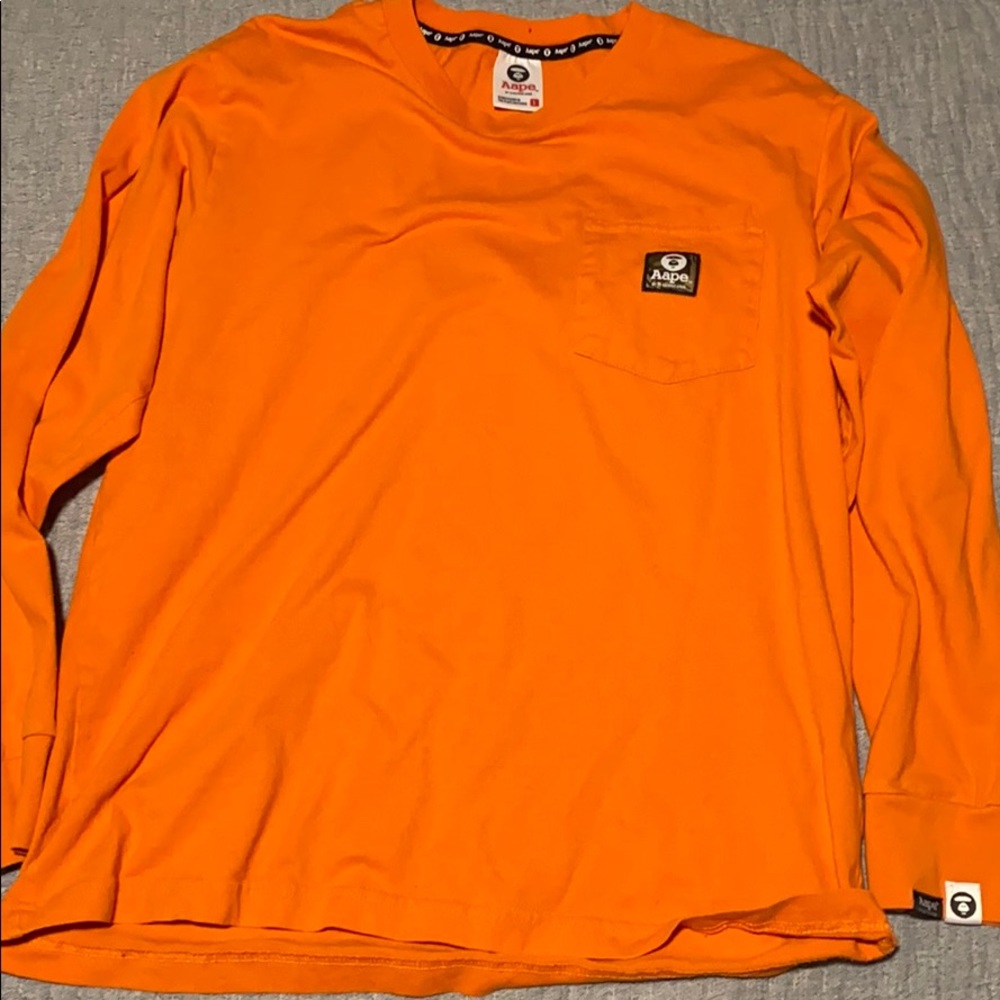 Aape by *A BATHING APE orange camo long sleeve